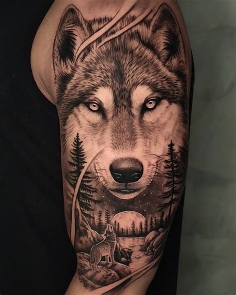 20 tatuajes de lobos: pequeños, en el brazo, tribales…